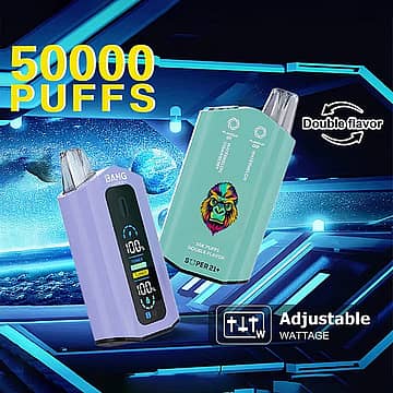 Bang Leader 50K Puffs Watermelon Strawberry and Watermelon double flavor disposable vape with adjustable wattage