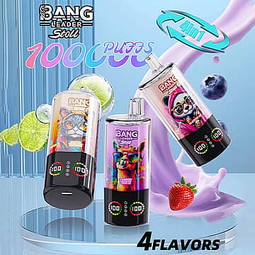 BANG LEADER Stoll 100K Puffs multiple flavor variants disposable vape with 4 in 1 flavor design