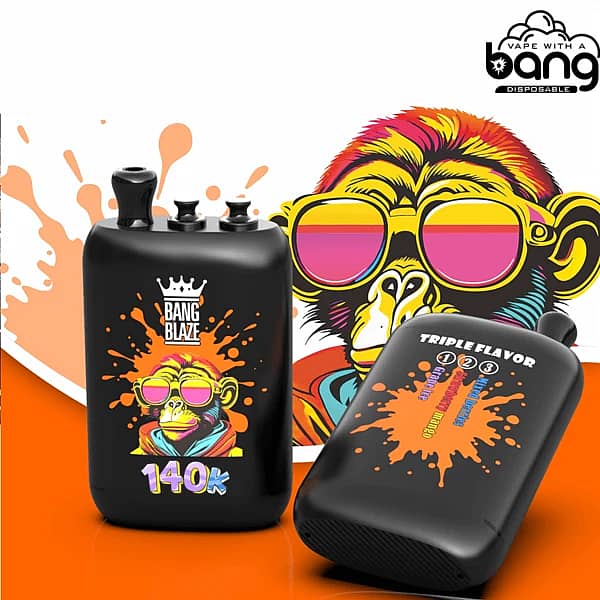 Bang Blaze 140 000 zaciągnięć – Grape Ice, Strawberry Mango, Mixed Berries: jednorazowy vape z trzema smakami i regulacją intensywności