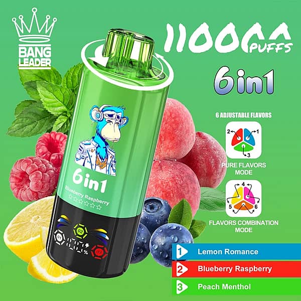 Szer. = 600, Wys. = 600, Dopasowanie = Zmniejsz, Grawitacja = Automatycznie, Wyostrzanie = 1, Metadane = Brak, Format = Automatycznie, Jakość = 70 Jednorazowy vape Bang Leader – 110 000 zaciągnięć, 6 regulowanych smaków i obrotowa ustnik