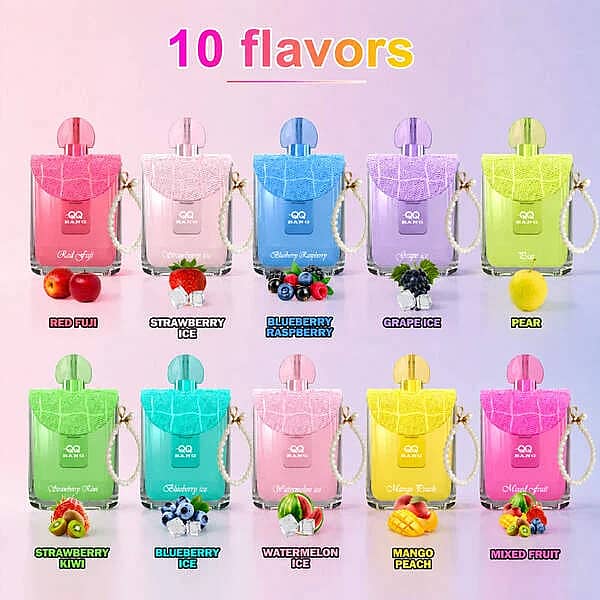 Ancho=600, Alto=600, Ajustar=Reducir, Orientación=Automática, Nitidez=1, Metadatos=Ninguno, Formato=Automático, Calidad=70 Gama de cigarrillos electrónicos desechables Qq Bang Perfume 150K, con 10 variantes de sabor, dispositivos transparentes de colores y cordones perlados